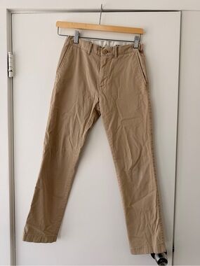 J.Crew Boys Beige Chino Pants – Size 12 – Adjustable Waist – Very Good Condition